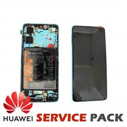 华为 Huawei P30 总成 极光蓝 带框和电池...
