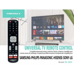 ONEMAX 通用电视 万能遥控器 (RC2733)