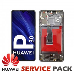 华为 Huawei P30 总成 亮黑色 带框...