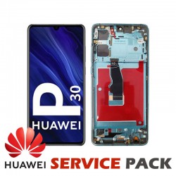 华为 Huawei P30 总成 极光蓝 带框...