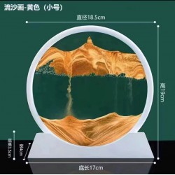 沙漏 新款3D流沙画沙漏 桌面装饰 7寸 混色...